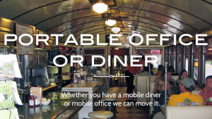 Roberson Mobile Home Movers can help you move your portable office, portable classroom or portable diner